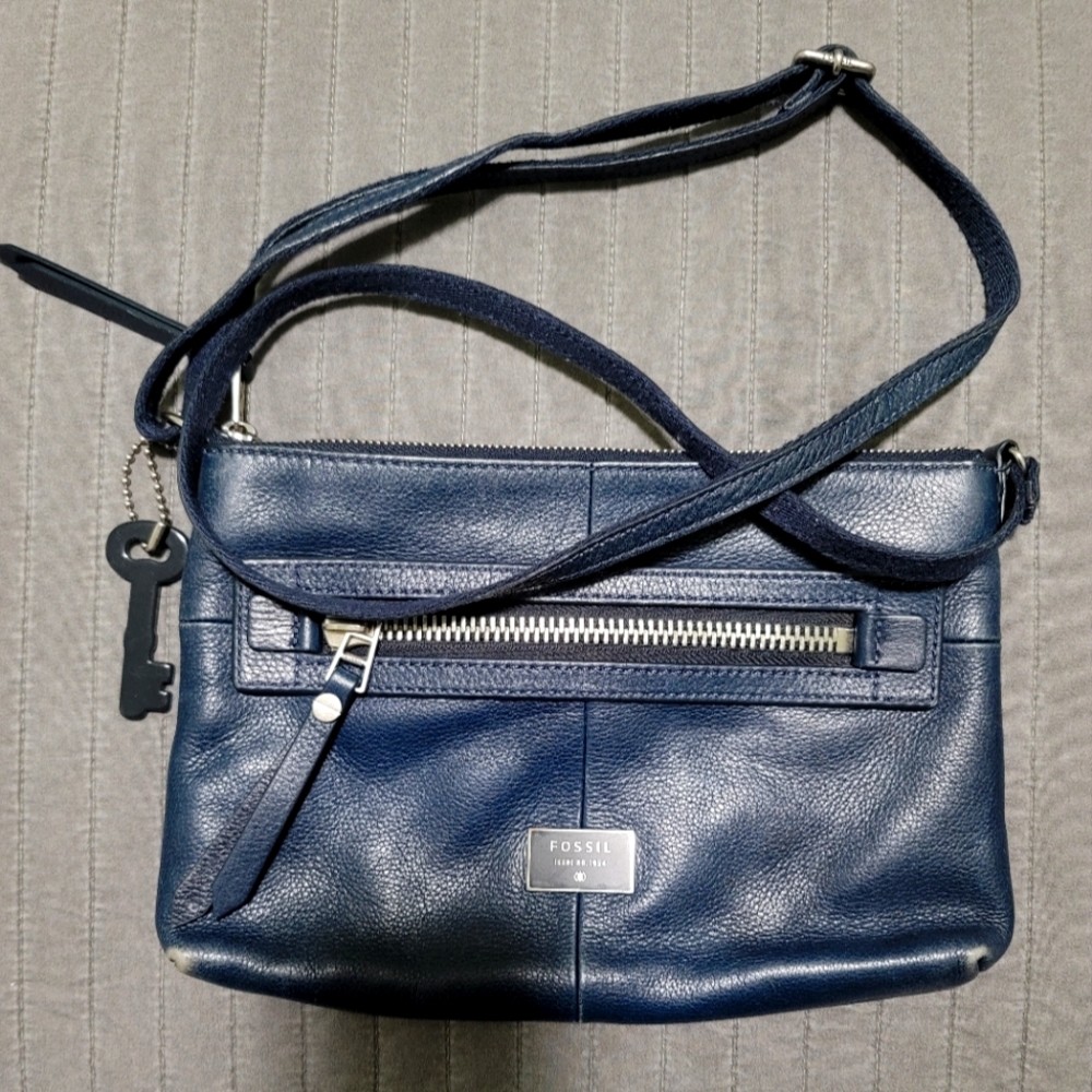 Fossil Crossbody Bag Dark Blue